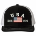USA Est 1776 Embroidered Mesh-Back Cap