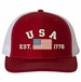 USA Est 1776 Embroidered Mesh-Back Cap