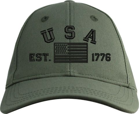 USA Est 1776 Subdued Embroidered Cap