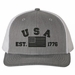 USA Est 1776 Subdued Embroidered Mesh-Back Cap