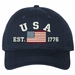 USA Est 1776 Unstructured Dad Cap