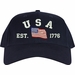 USA Est 1776 (Waving Flag) Embroidered Cap