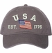 USA Est 1776 (Waving Flag) Unstructured Dad Cap