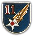 USAF 11th Air Force Lapel Hat Pin