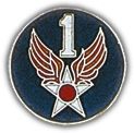 USAF 1st Air Force Lapel Hat Pin