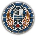 USAF 20th Air Force Lapel Hat Pin