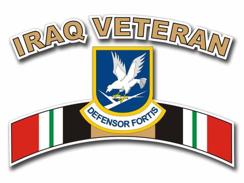 USAF Defensor Fortis Iraq Veteran Sticker Decal
