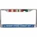 USAF Desert Storm Combat Veteran 3-Ribbon Stack License Plate Frame