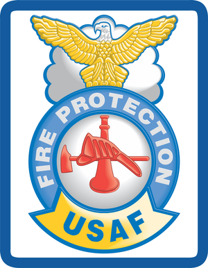 USAF FIRE PROTECTION MILITARY STICKER
