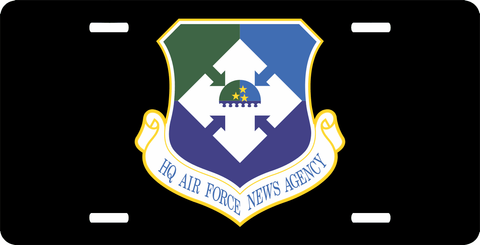 USAF HQ Air Force News Agency License Plate
