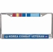 USAF Korea Combat Veteran 3-Ribbon Stack License Plate Frame