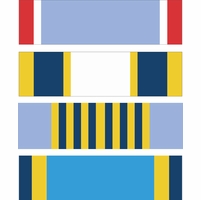 USAF Ribbons Vinyl Transfer Decals Thumbnail Illustration