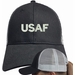 USAF Text Only Mesh-Back Ponytail Cap