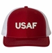 USAF Text Only USA Mesh-Back Cap