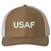 USAF Text Only USA Mesh-Back Cap