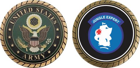 U.S. Army USARSO Jungle Expert Challenge Coin