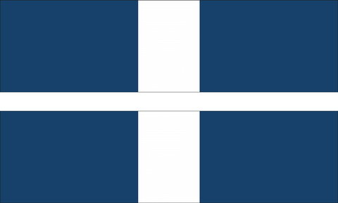 USCG Navy Cross Ribbon Decal