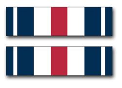 USCG Silver Star Ribbon Decal