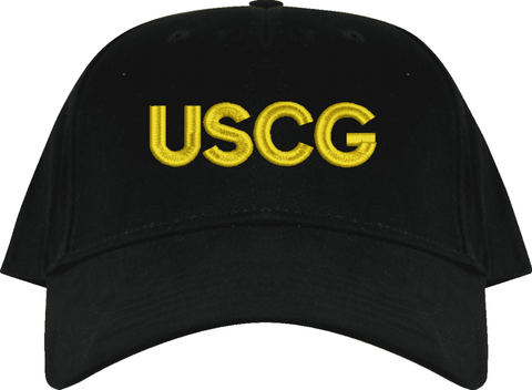 USCG Text Only USA Cap