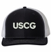 USCG Text Only USA Mesh-Back Cap