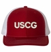 USCG Text Only USA Mesh-Back Cap