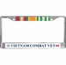 USCG Vietnam Combat Veteran 3-Ribbon Stack License Plate Frame