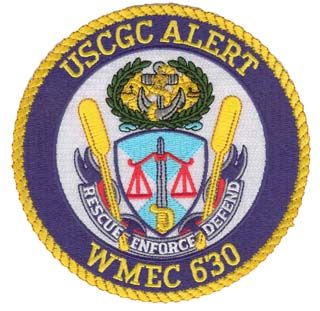 USCGC Alert WMEC 4.5" Military Patch
