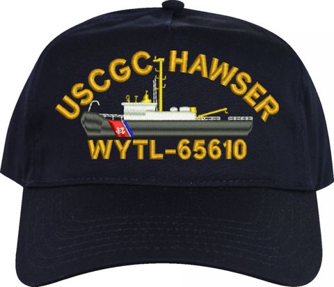 USCGC Hawser WYTL-65610 Navy Blue High Profile (Made in the USA) Cap
