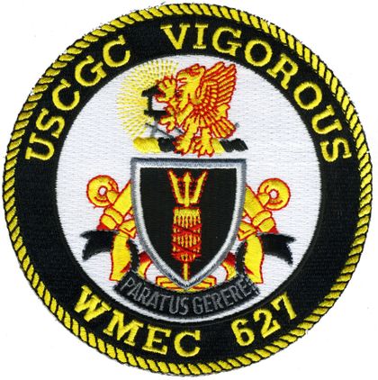 USCGC Vigorous WMEC 627 4.5" Military Patch