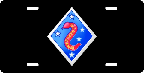 USMC 1st Division Unauth License Plate