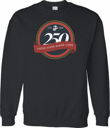 U.S. Marine Corps 250th Anniversary Seal Printed Sweatshirt
