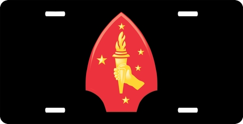 USMC 2nd Division License Plate