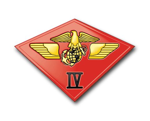 U.S.M.C. 4th Marine Air Wing  Vinyl Transfer Decal