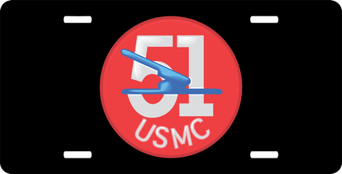 USMC 51st Defense Battalion License Plate