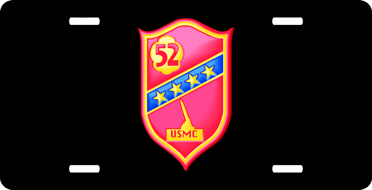 USMC 52nd Defense Battalion License Plate