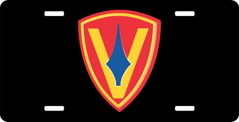 USMC 5th Division License Plate
