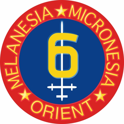 U.S.M.C. 6th Division  Vinyl Transfer Decal