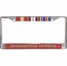 USMC Afghanistan Veteran 3-Ribbon Stack License Plate Frame