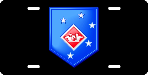 USMC Aviation Engineer Battalion License Plate