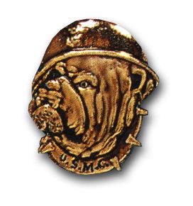 U.S.M.C. BULLDOG FACE LAPEL PIN