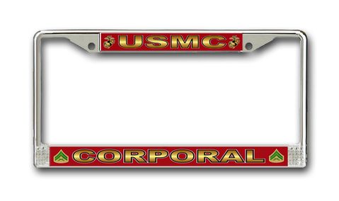 U.S.M.C. 'Corporal' License Plate Frame