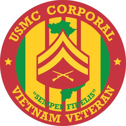 USMC Corporal Vietnam Veteran Decal