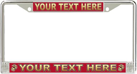 USMC Custom License Plate Frame
