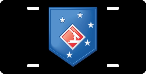 USMC Defense Battalion License Plate