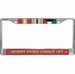 USMC Desert Storm Combat Veteran 3-Ribbon Stack License Plate Frame