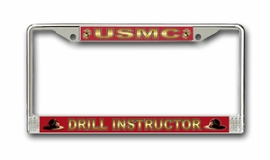 U.S.M.C. 'Drill Instructor' License Plate Frame
