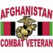 USMC Eagle Globe and Anchor Afghanistan Veteran Decal Sticker