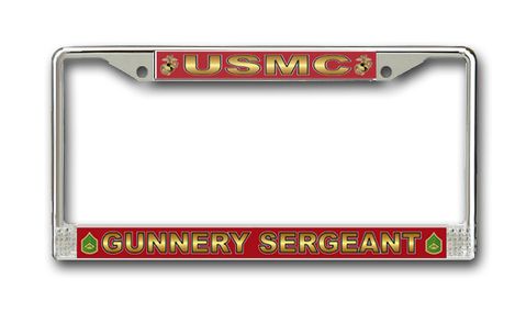U.S.M.C. 'Gunnery Sergeant' License Plate Frame