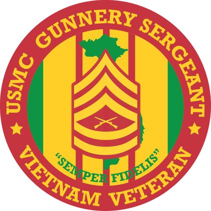 USMC Gunnery Sergeant Vietnam Veteran Decal