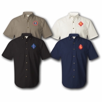 USMC Insignia Button Down Shirts Thumbnail Illustration
